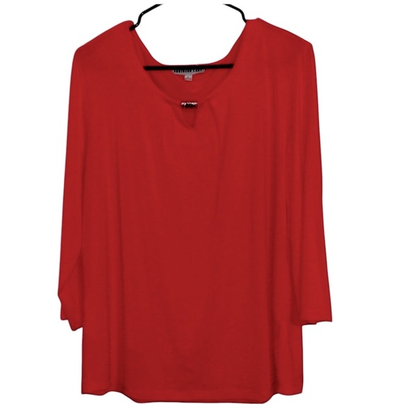 🌹SOUTHERN LADY CORAL BLOUSE - Picture 1 of 6